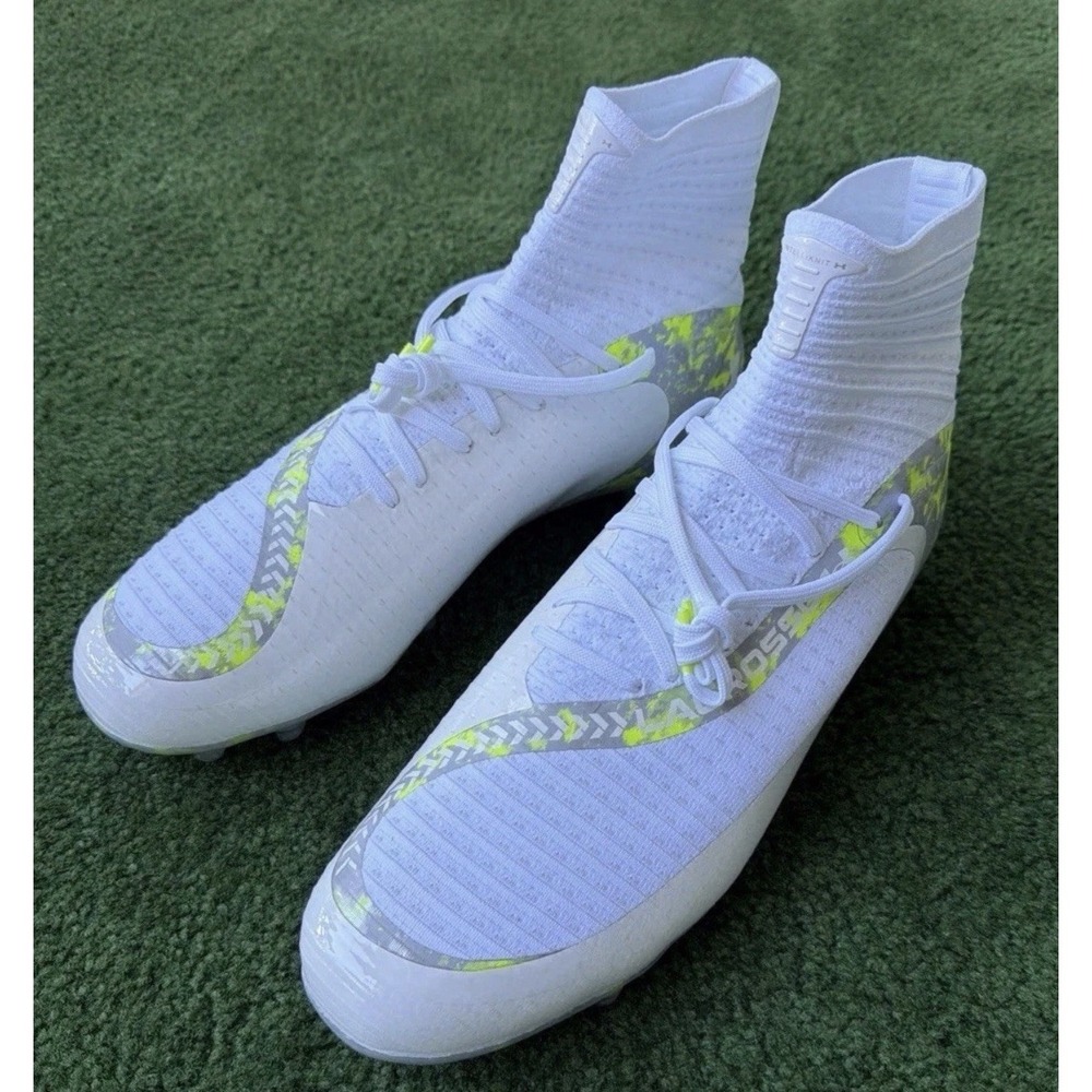 Size 12 Under Armour UA Highlight 2 MC Football/Lacrosse Cleats Men 3028659-100 - Picture 2 of 6